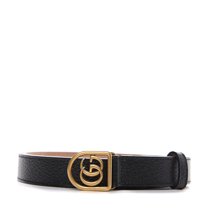 Gucci Calfskin Framed Double G Belt 105 42 Black 1 of 5