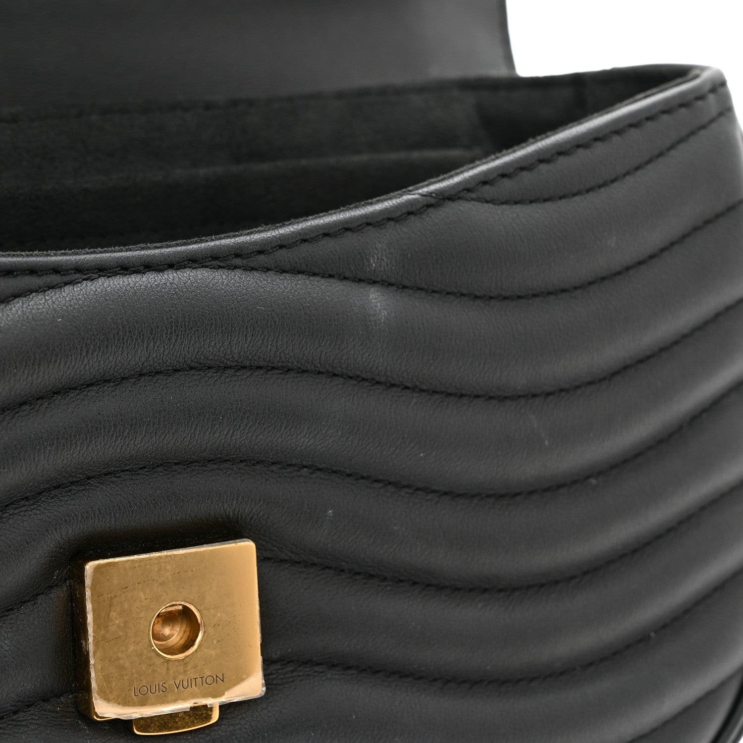 Louis Vuitton Calfskin New Wave Chain MM Black 12 of 13