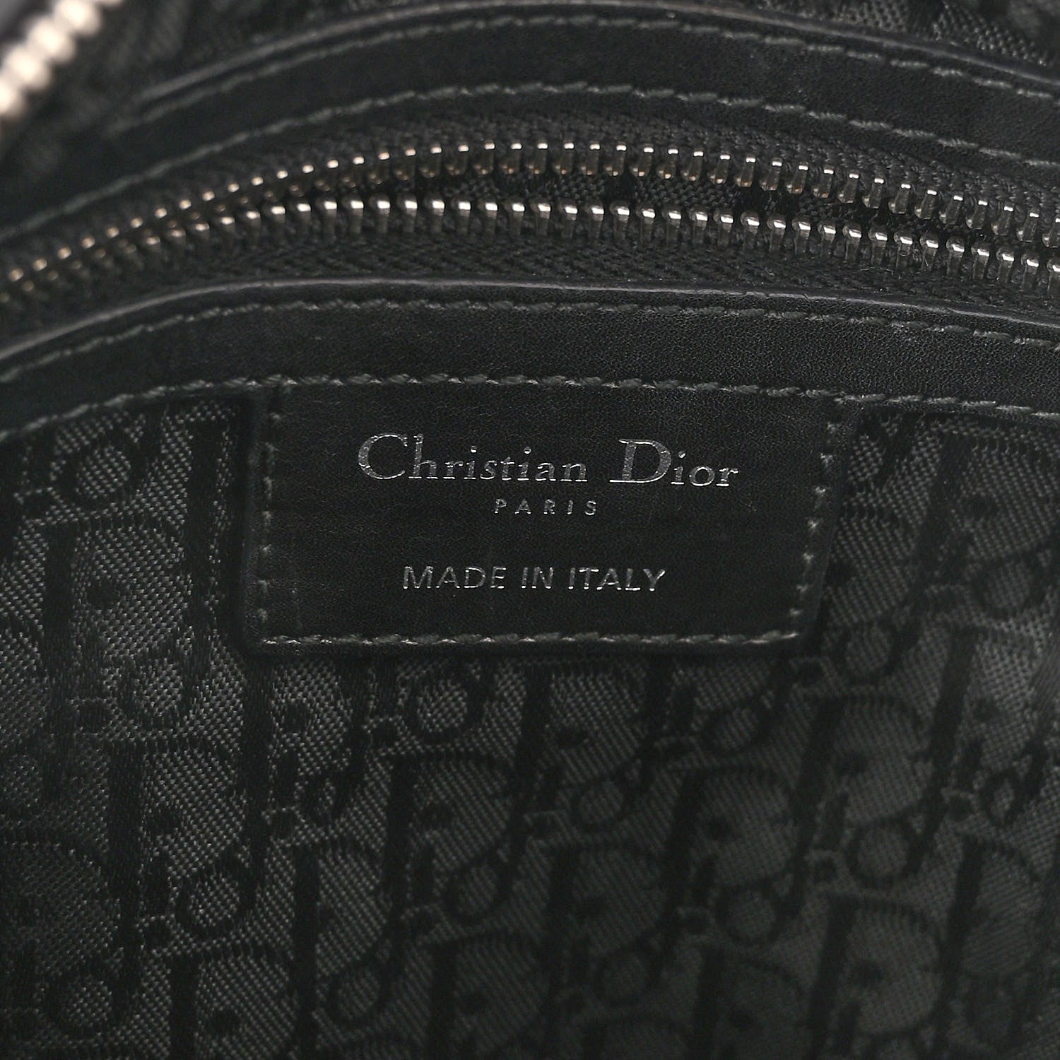 Christian Dior Lambskin Cannage Medium Lady Dior Black 6 of 10