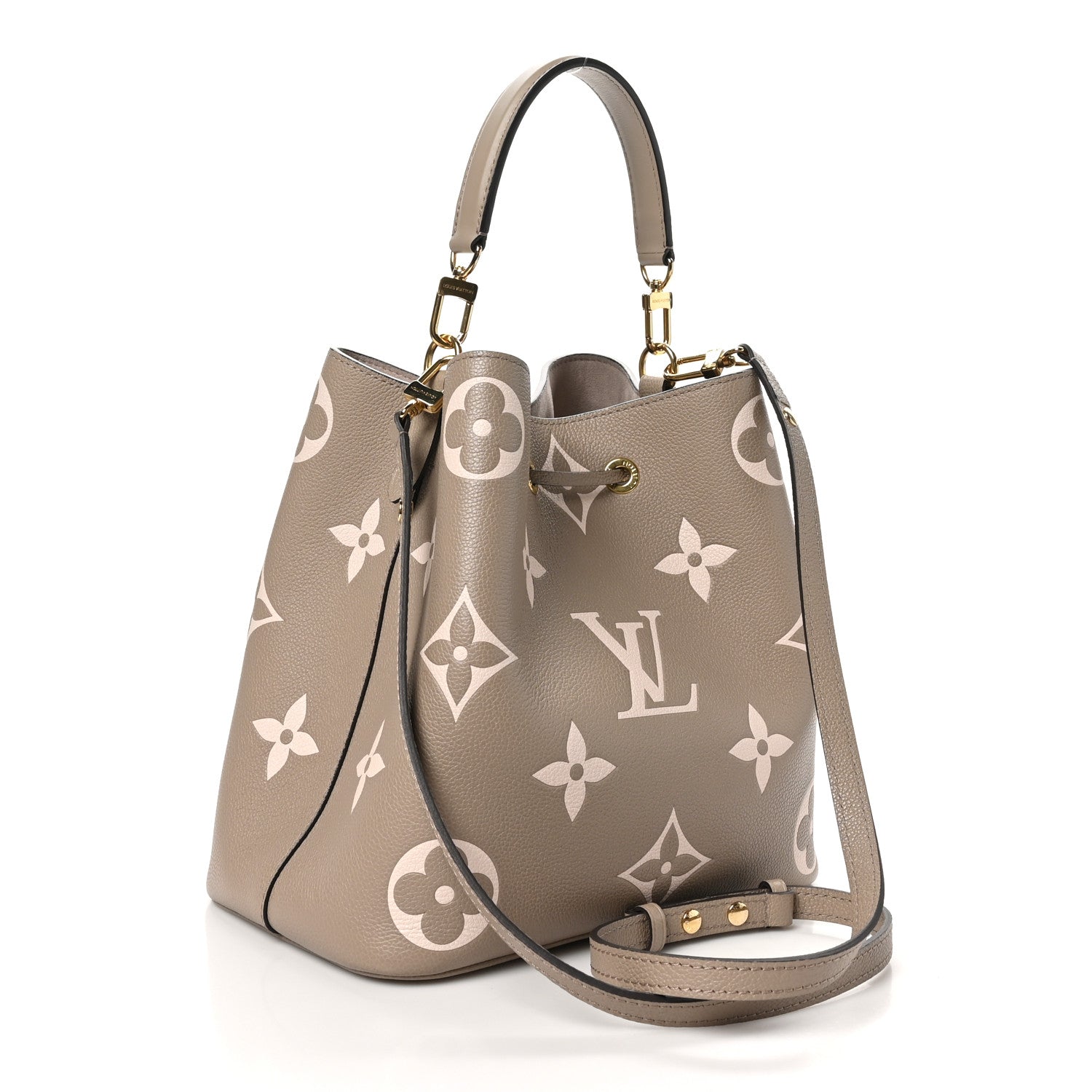 Louis Vuitton Empreinte Monogram Giant Neonoe MM Tourterelle Creme 4 of 10