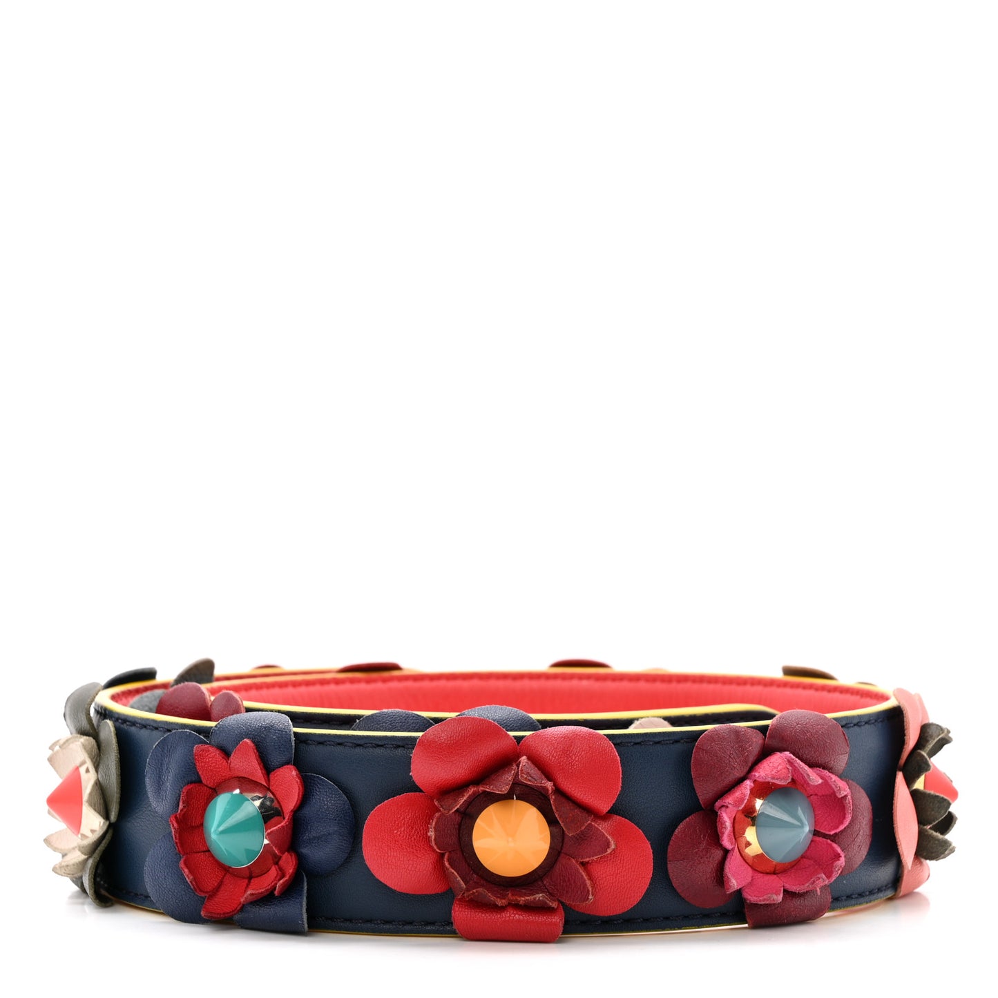Vitello Dolce Flowerland Studded Strap You Blue Corallo Multicolor