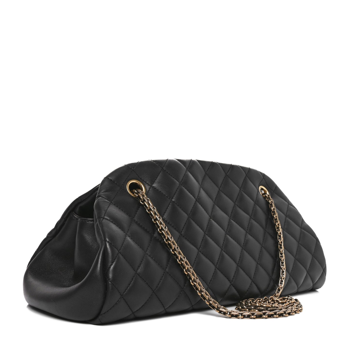 Lambskin Quilted Medium Just Mademoiselle Black