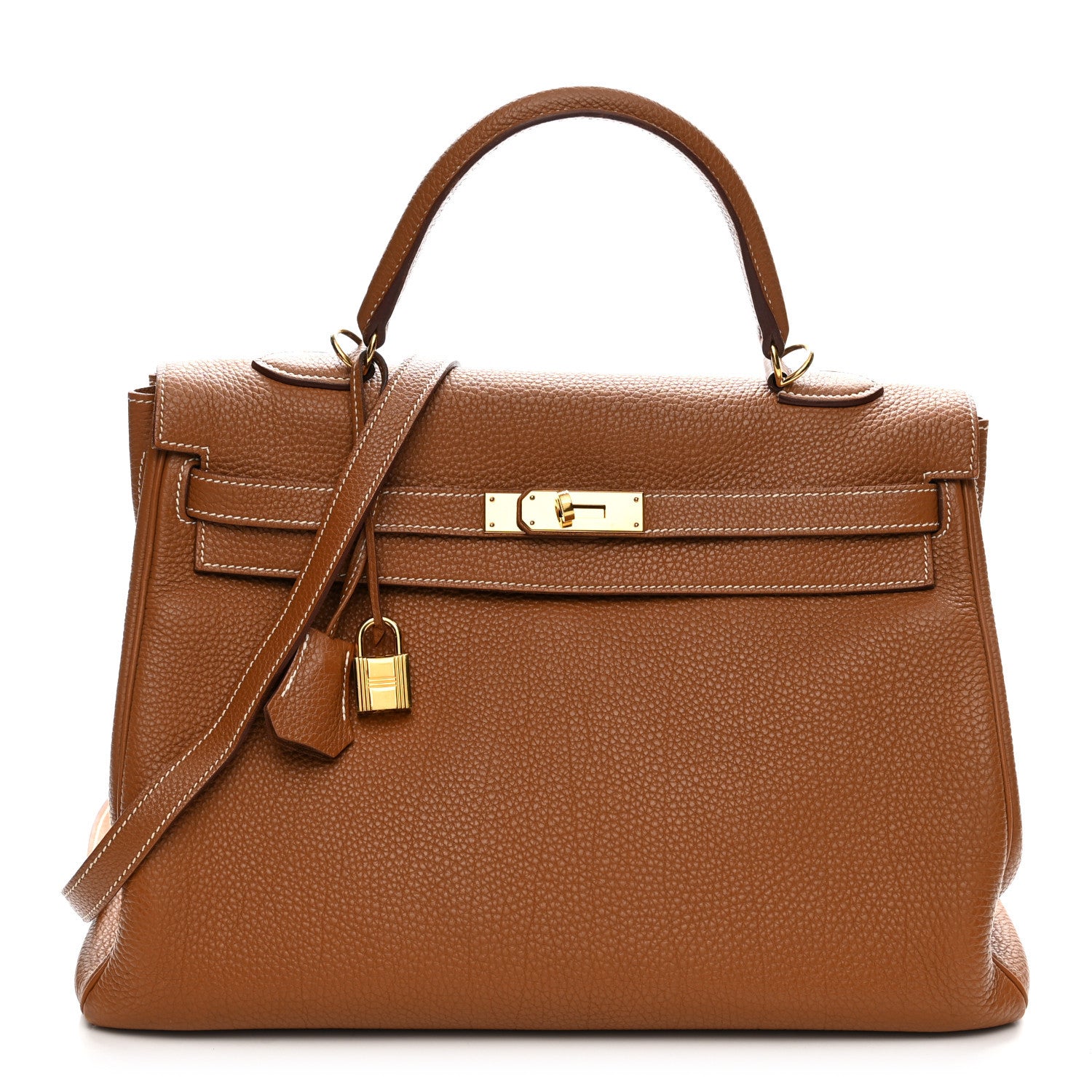 Hermes Togo Kelly Retourne 35 Gold 1 of 14