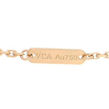 Van Cleef & Arpels 18K Yellow Gold Guilloche Vintage Alhambra Pendant Necklace 5 of 5