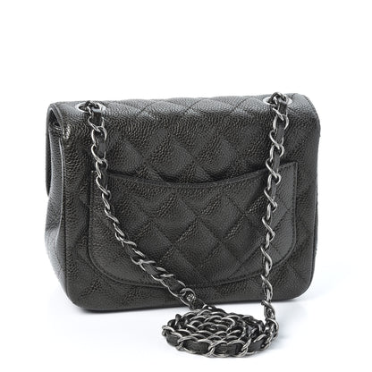 Chanel Caviar Quilted Mini Square Flap Charcoal 2 of 10