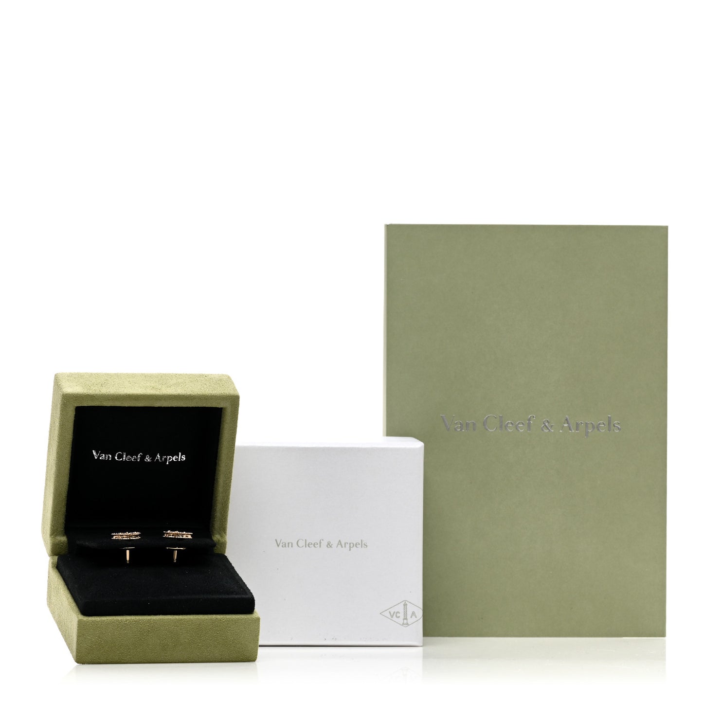 18K Yellow Gold Mother of Pearl Sweet Alhambra Butterfly Earrings