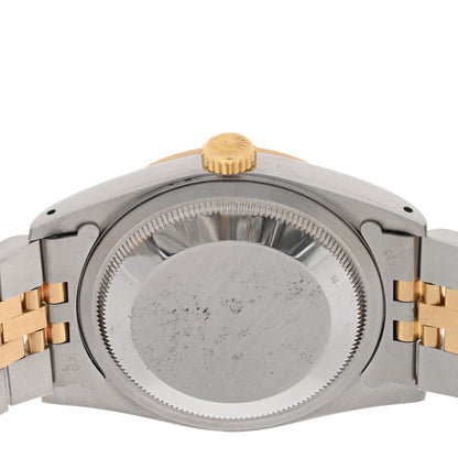 Rolex Stainless Steel 18K Yellow Gold 36mm Oyster Perpetual Datejust Watch Champagne 16233 4 of 4