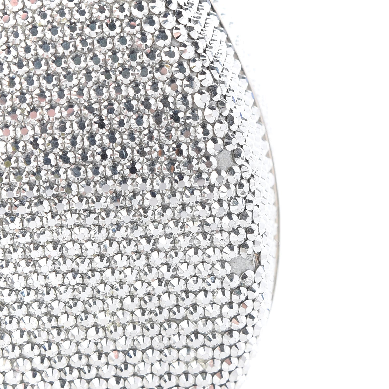 Judith Leiber Crystal Minaudiere Clutch Silver 12 of 12
