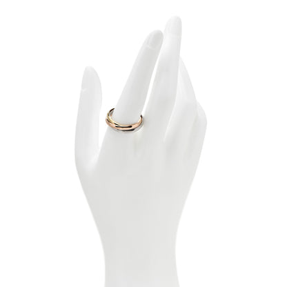 Cartier 18K Pink Yellow White Gold Small Trinity Ring 61 9.5 2 of 7