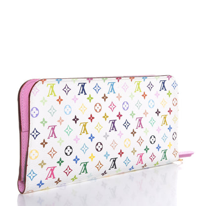 Louis Vuitton Monogram Multicolor Insolite Wallet White Litchi 3 of 7