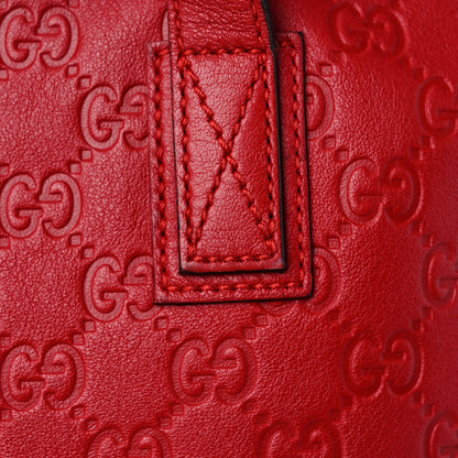 Gucci Guccissima Medium Zippered Shopping Tote Red 14 of 23