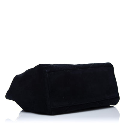 Saint Laurent Suede Chevron Monogram Small Nolita Black 4 of 13