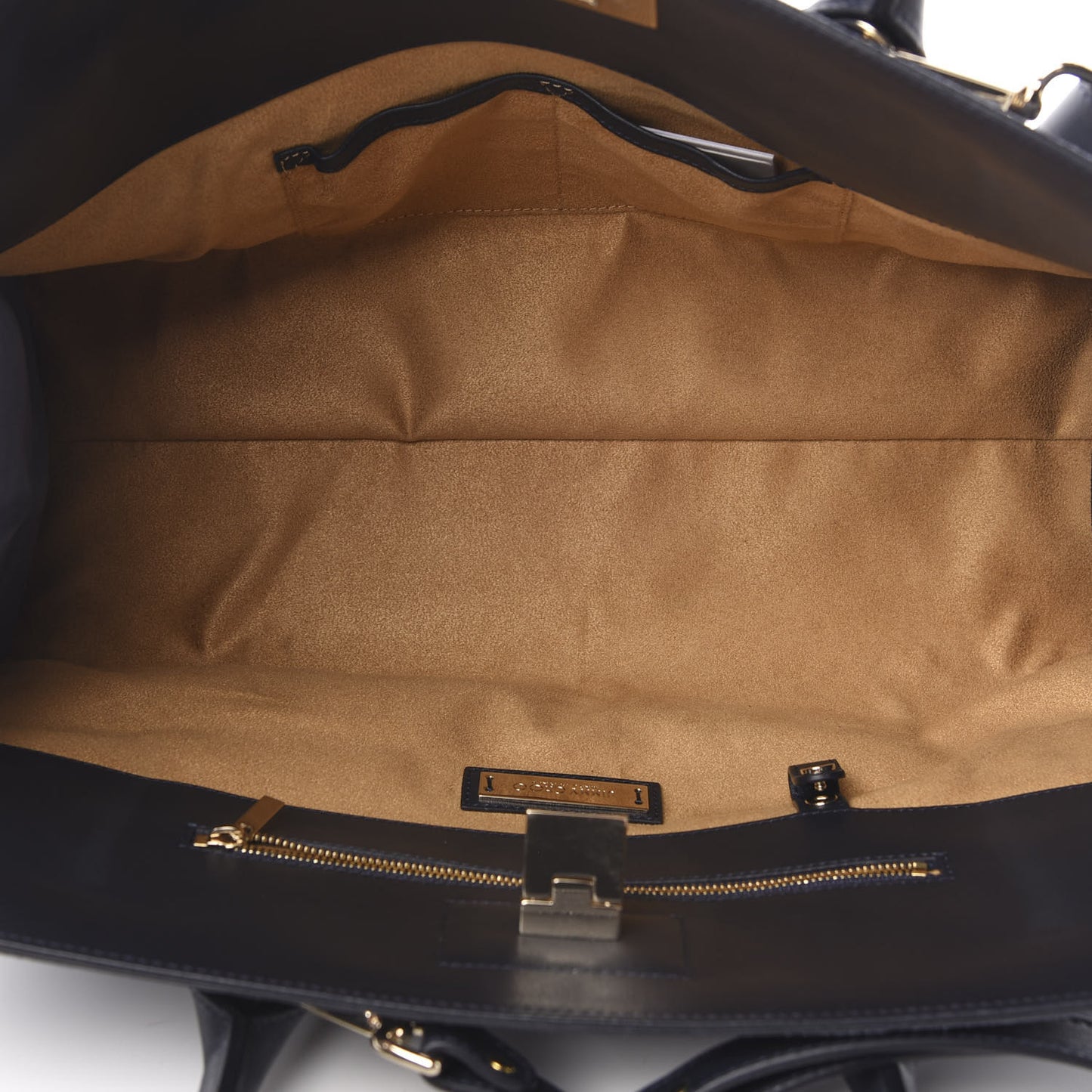 Suede Riley Tote Navy