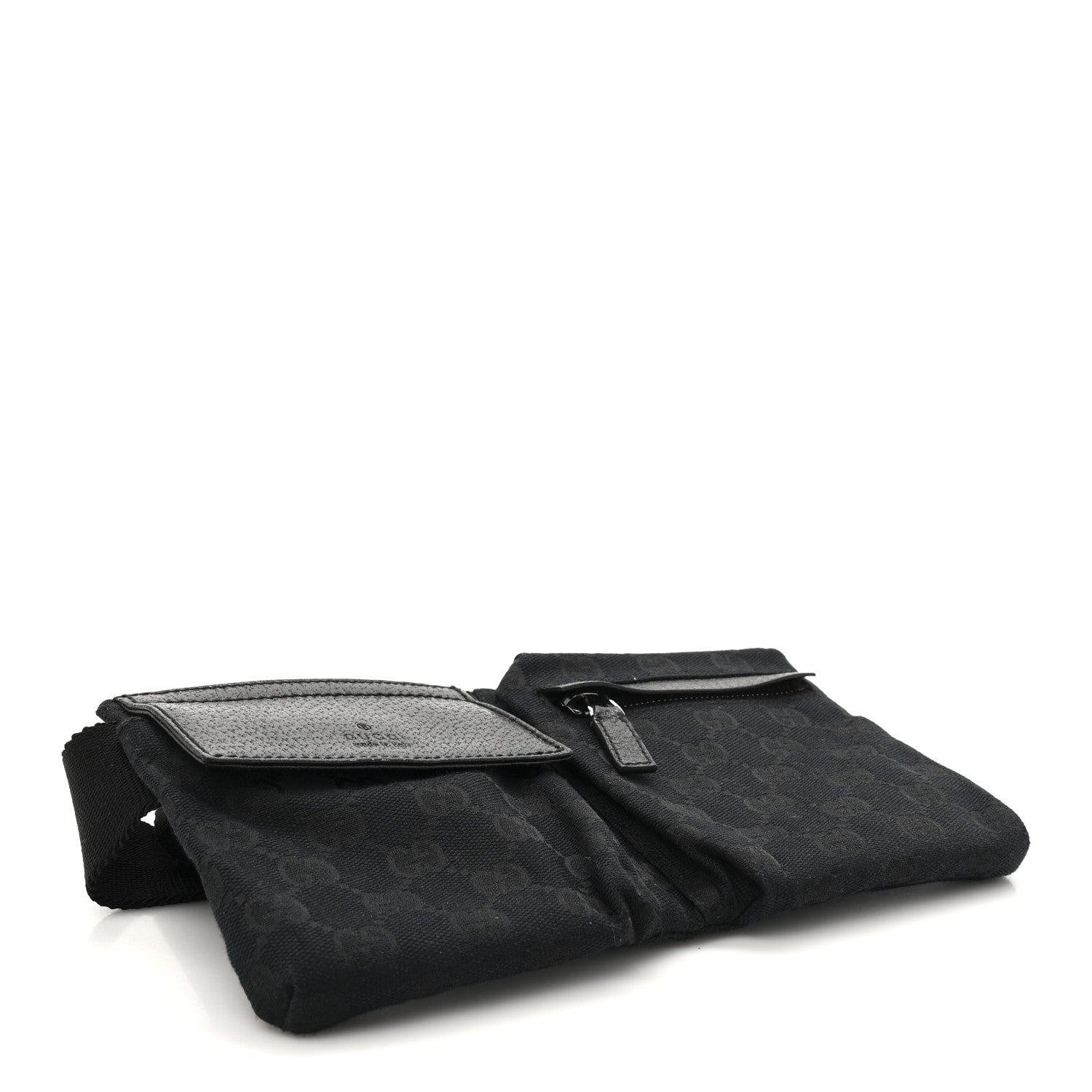 Gucci GG Monogram Double Pocket Belt Bag Black 7 of 23