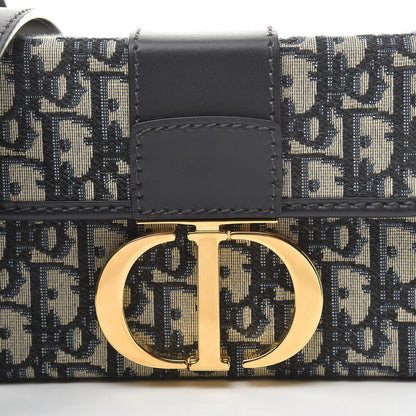 Christian Dior Oblique 30 Montaigne Box Bag Blue 8 of 10