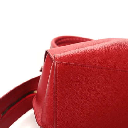 Balenciaga Grained Calfskin Neo Classic Gold Hardware Large Top Handle Bag Medium Red 11 of 12