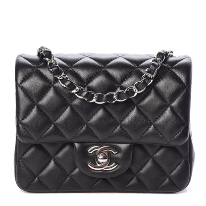 Chanel Lambskin Quilted Mini Square Flap Black 1 of 11