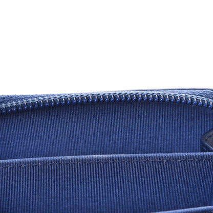 Chanel Lambskin Quilted Boy Zip Around Coin Purse Wallet Blue 7 of 10