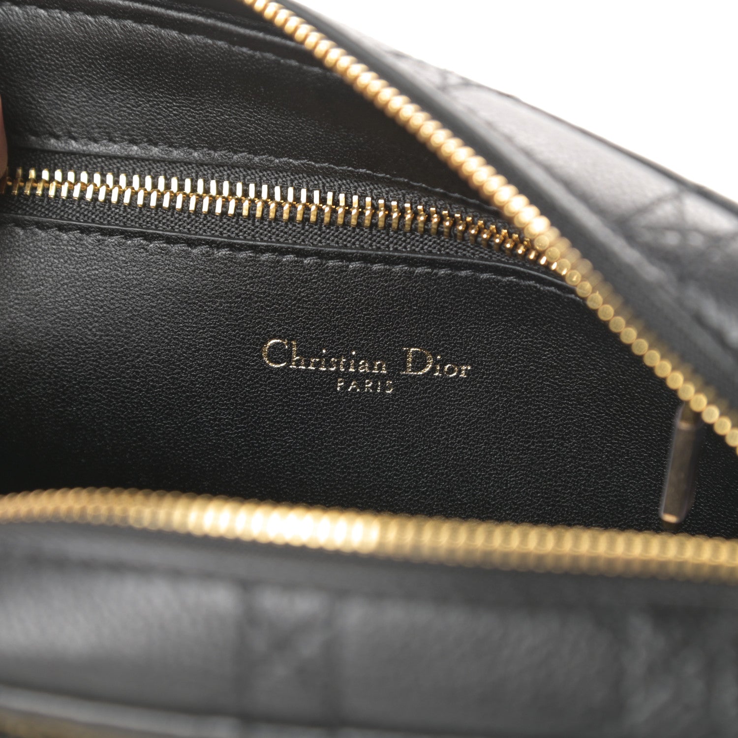 Christian Dior Supple Calfskin Caro Double Pouch Black 8 of 14