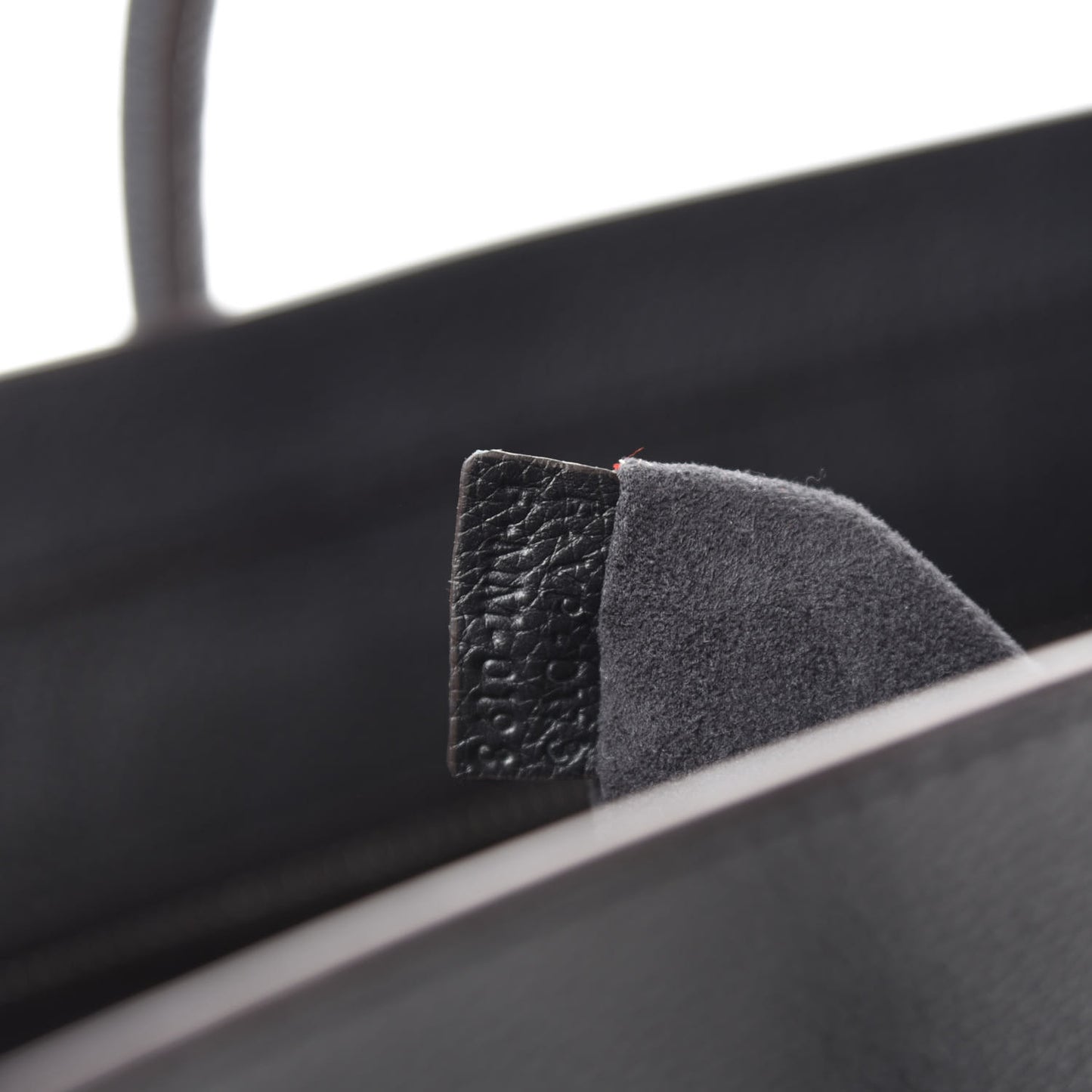 Drummed Calfskin Mini Luggage Black