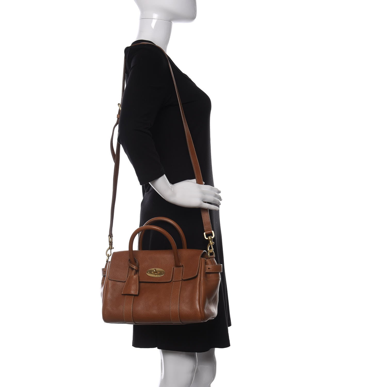 Mulberry Natural Vegetable Tanned Small Bayswater Oak 2 of 9