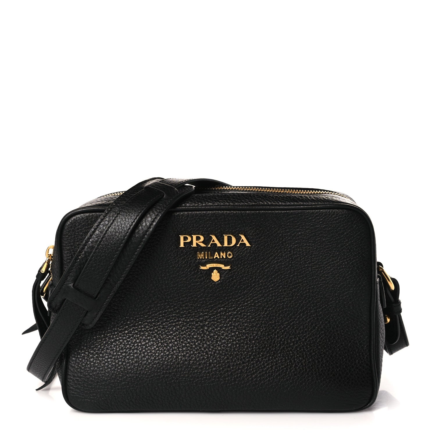 Prada Vitello Phenix Camera Bag Black 1 of 10