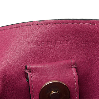 Christian Dior Bullcalf Medium Diorissimo Tote Black Rose Indien 8 of 12