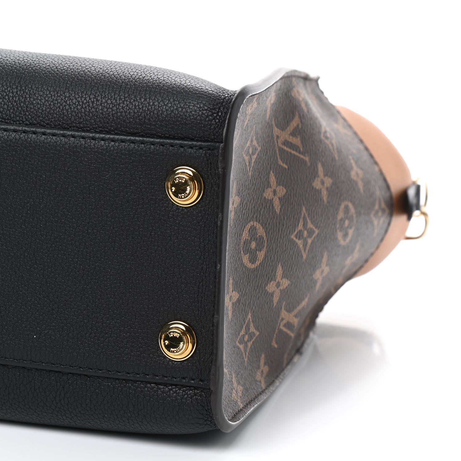 Louis Vuitton Calfskin Monogram On My Side Black 7 of 9