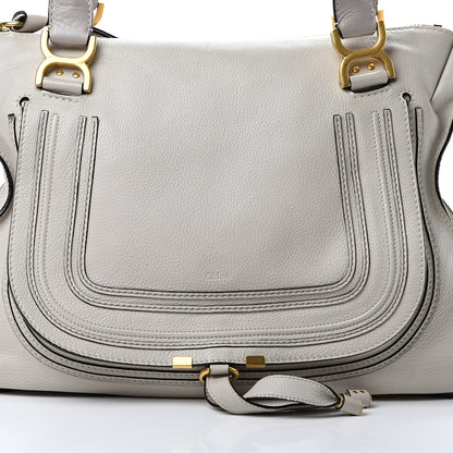 Chloe Calfskin Large Marcie Satchel Dove 7 of 14