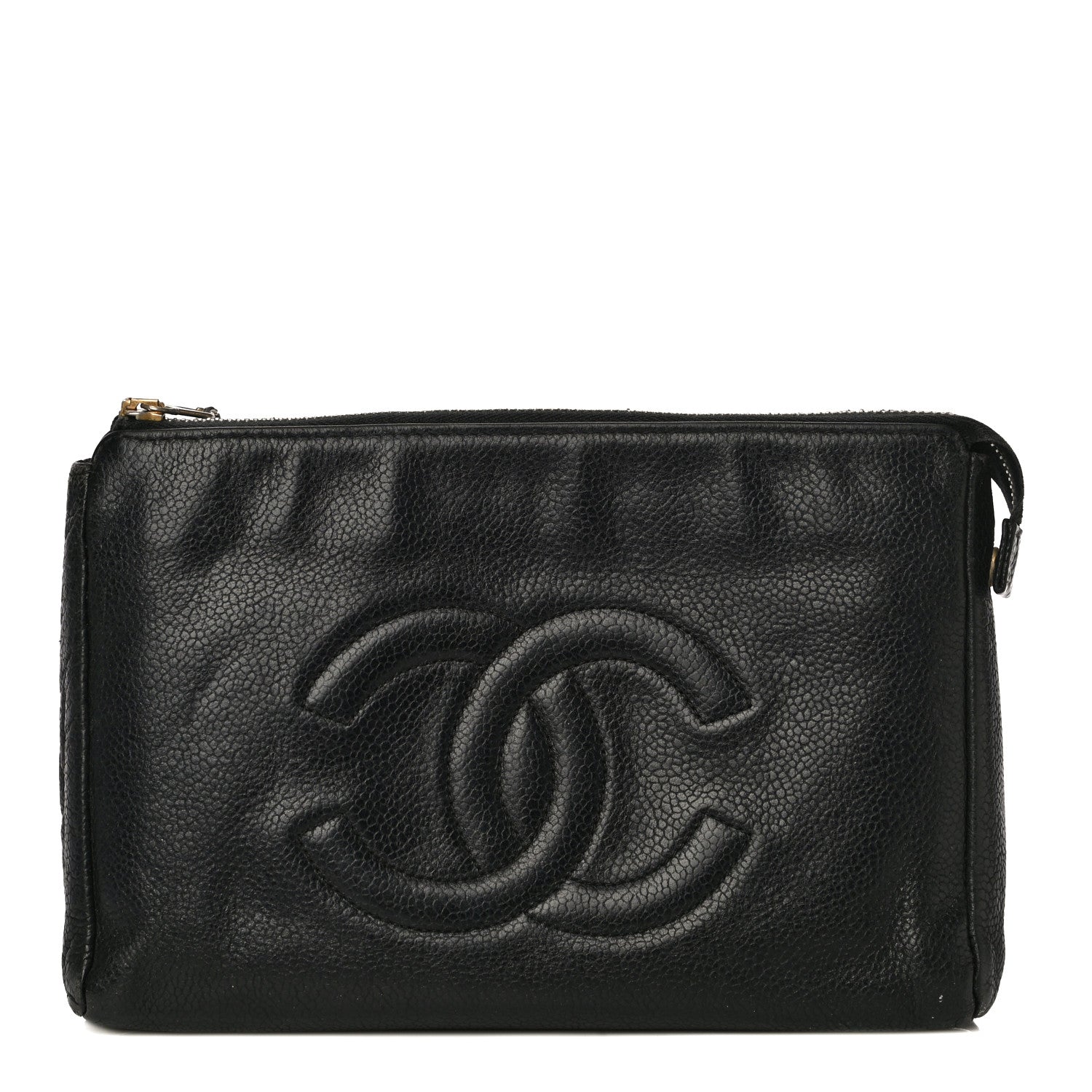 Chanel Caviar Timeless CC Cosmetic Pouch Black 1 of 20