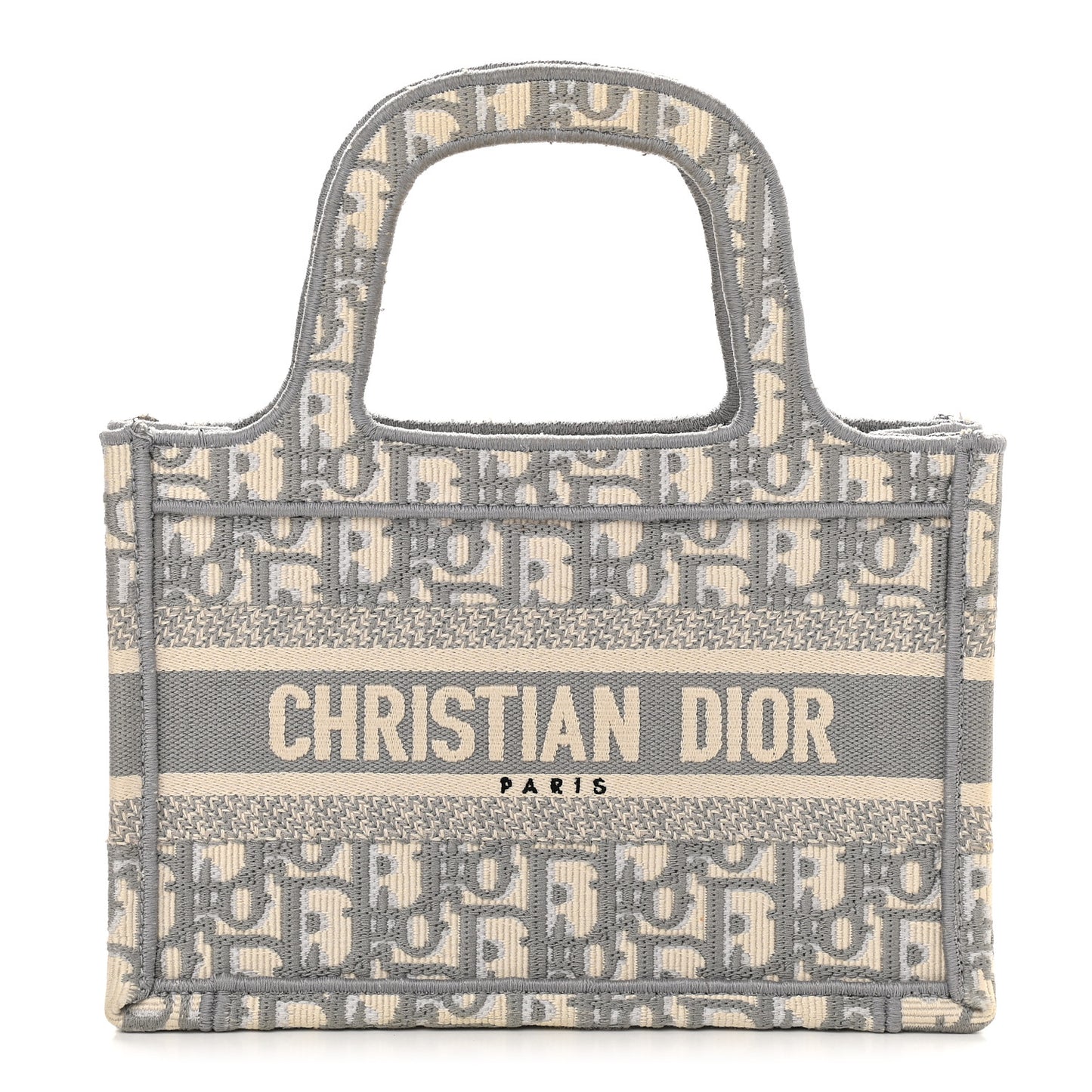 Oblique Mini Book Tote Grey Multicolor