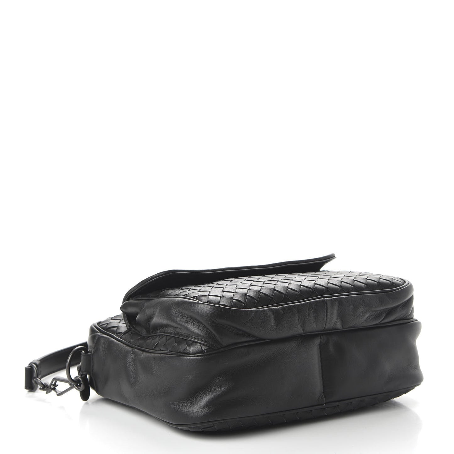 Nappa Intrecciato Messenger Bag Black