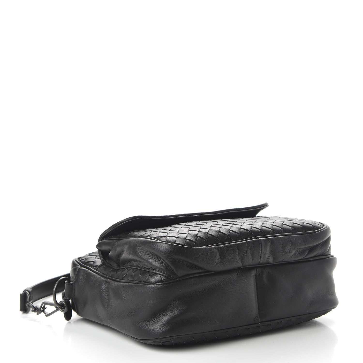 Bottega Veneta Nappa Intrecciato Messenger Bag Black 4 of 9