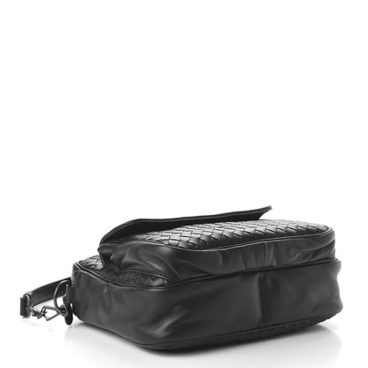 Bottega Veneta Nappa Intrecciato Messenger Bag Black 4 of 9