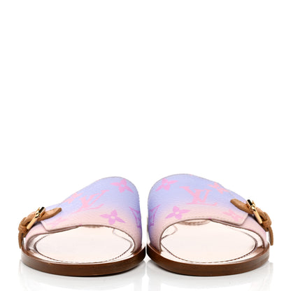 Louis Vuitton Monogram Spring in the City Lock It Flat Mule 36 Sunrise Pastel 2 of 8