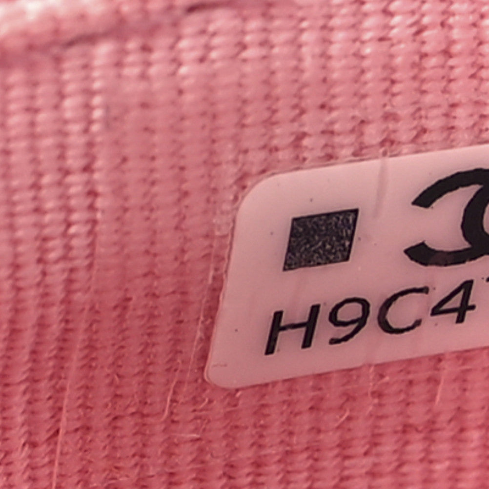 Chanel Metallic Lambskin Quilted Flap Card Holder Wallet Pink 8 of 12