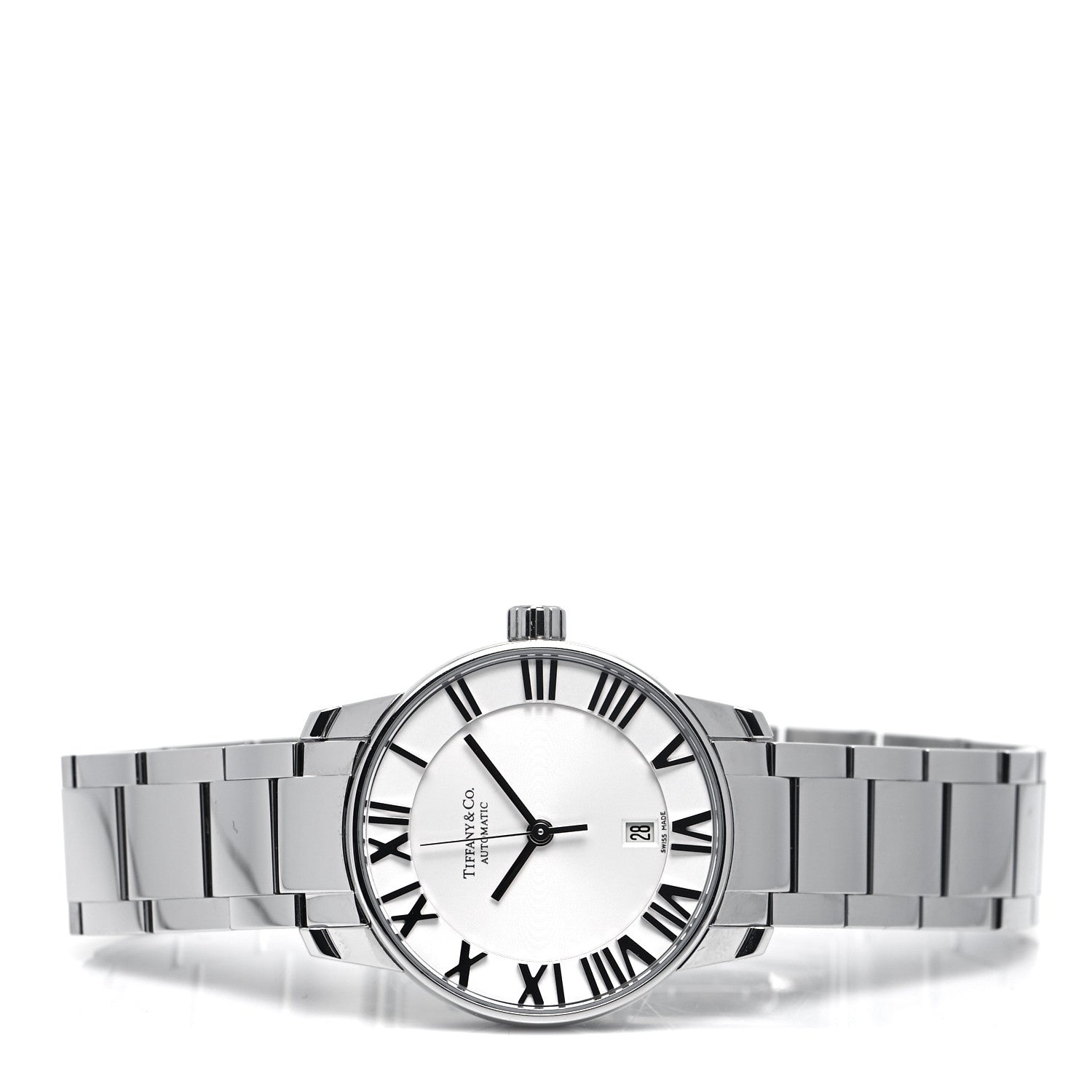 Tiffany Stainless Steel 29mm Atlas Automatic Watch 2 of 4