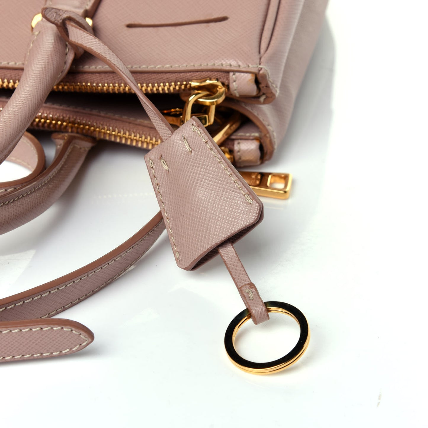Saffiano Small Galleria Double Zip Tote Cammeo