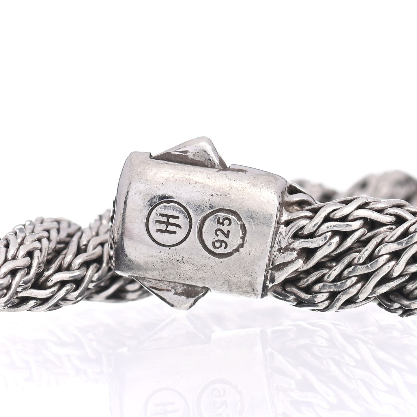 Sterling Silver Diamond 5.5mm Twisted Chain Bracelet