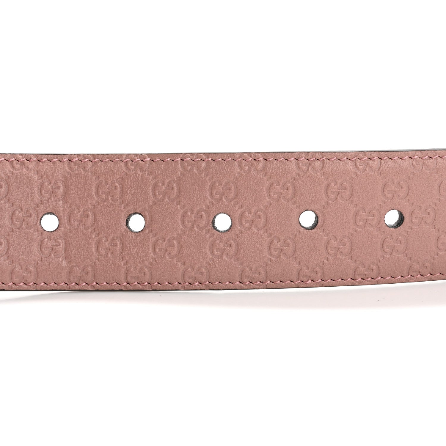 Gucci Soft Microguccissima Margaux Calfskin Belt 85 34 Soft Pink 3 of 6