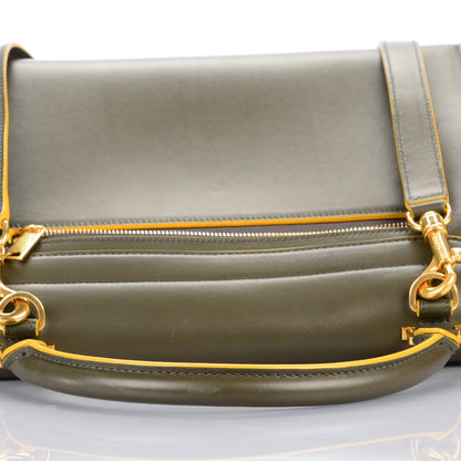 Celine Smooth Calfskin Small Tri-Color Trapeze Yellow 8 of 8