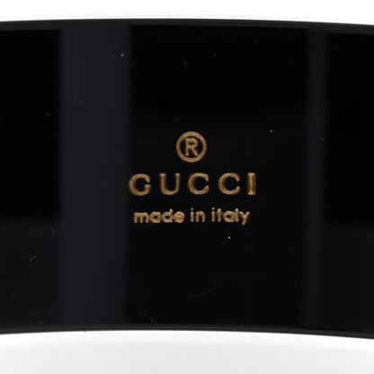 Gucci Resin Crystal Cuff Bracelet S Black 4 of 6
