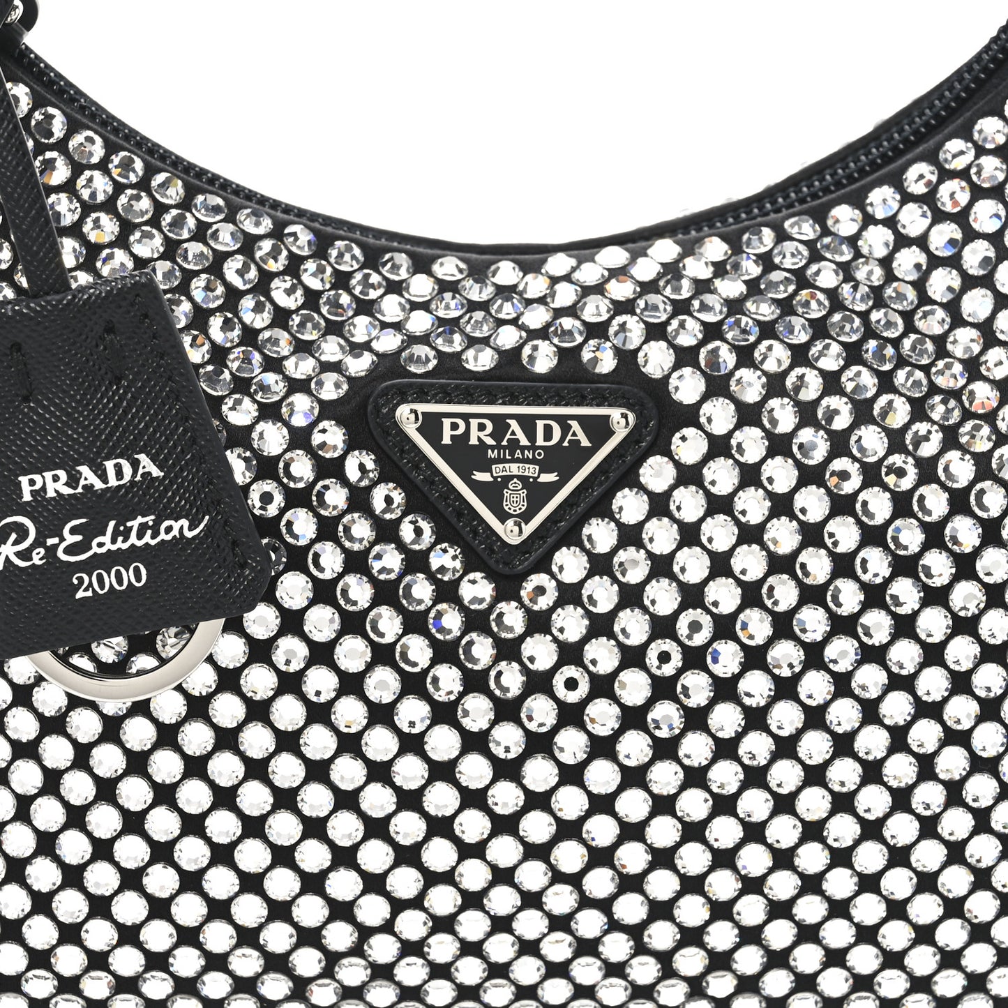 Satin Crystal Mini Re-Edition 2000 Bag Cristal