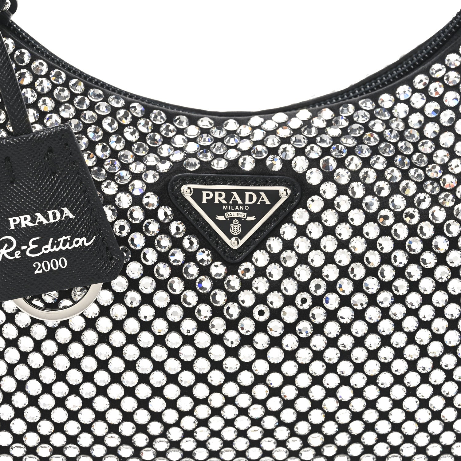 Prada Satin Crystal Mini Re-Edition 2000 Bag Cristal 7 of 10