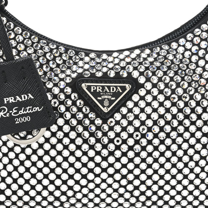 Prada Satin Crystal Mini Re-Edition 2000 Bag Cristal 7 of 10