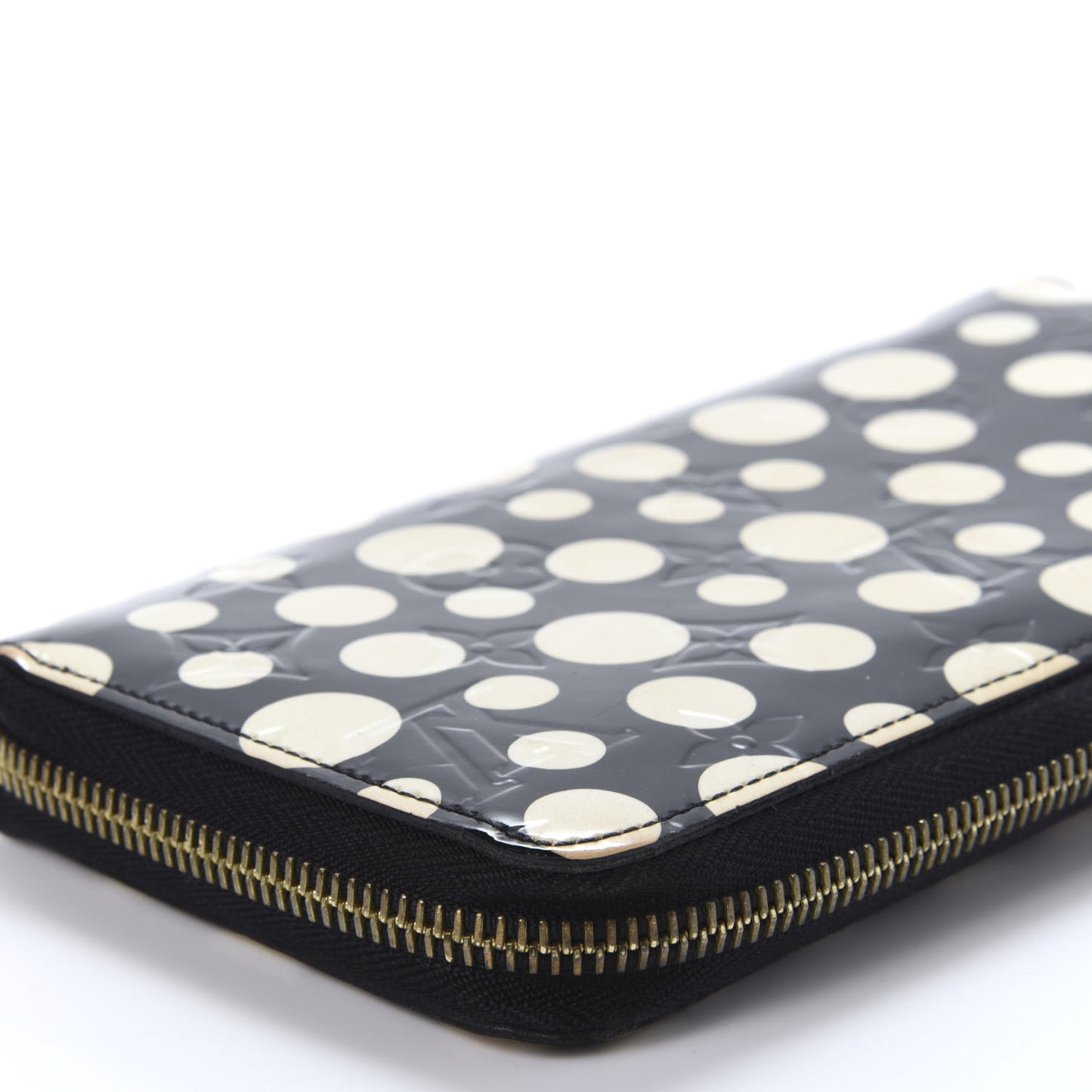 Vernis Kusama Infinity Dots Zippy Wallet Black