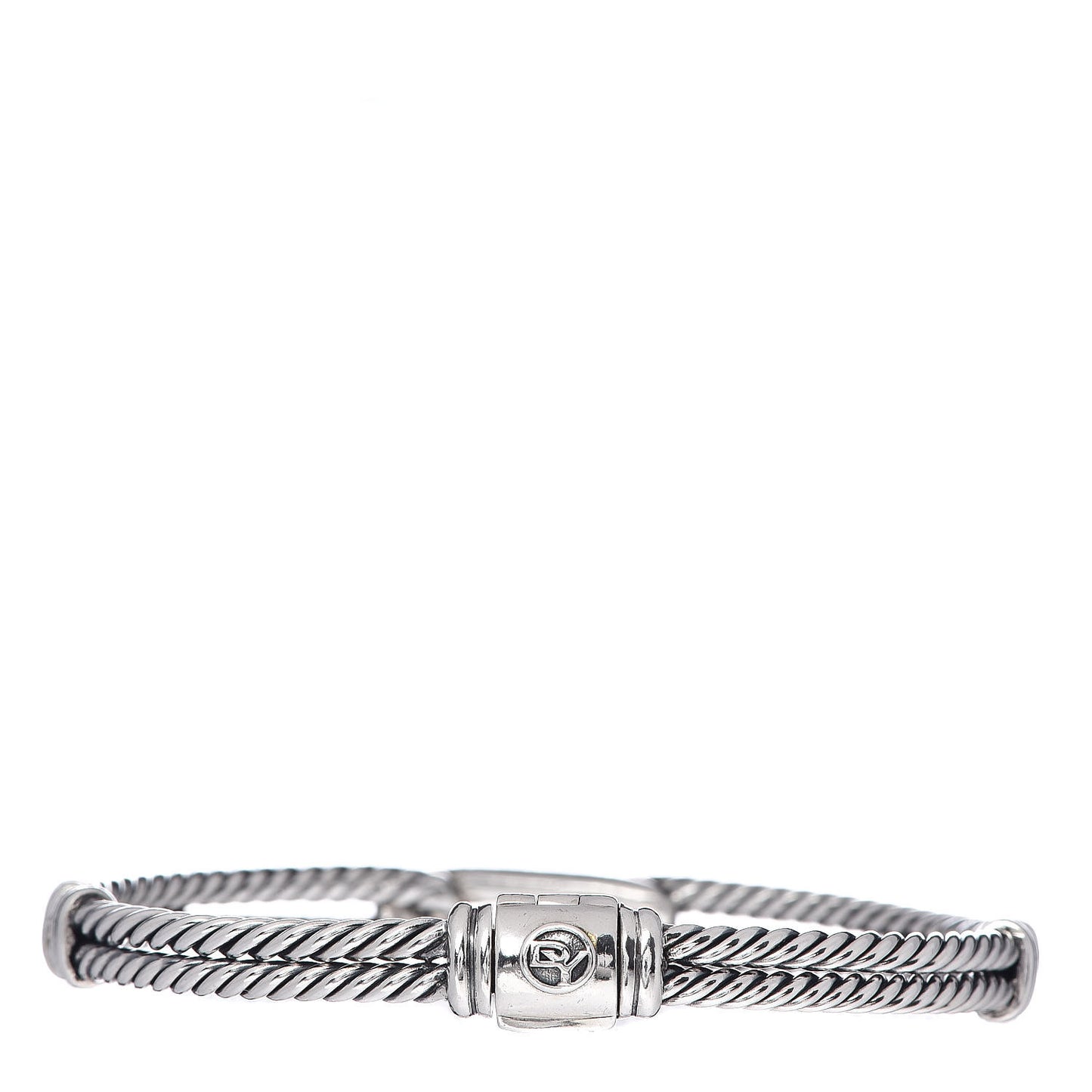 Sterling Silver Black Diamond 7mm Petite Mini Loop Bracelet