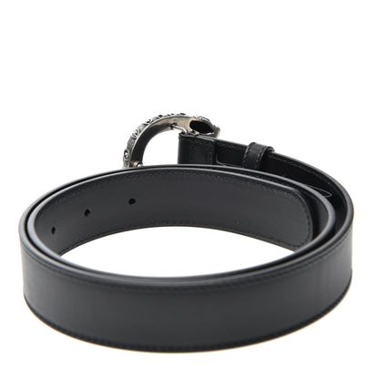 Gucci Moon Calfskin Crystal Dionysus 30mm Belt 80 32 Black Black Diamond 2 of 5