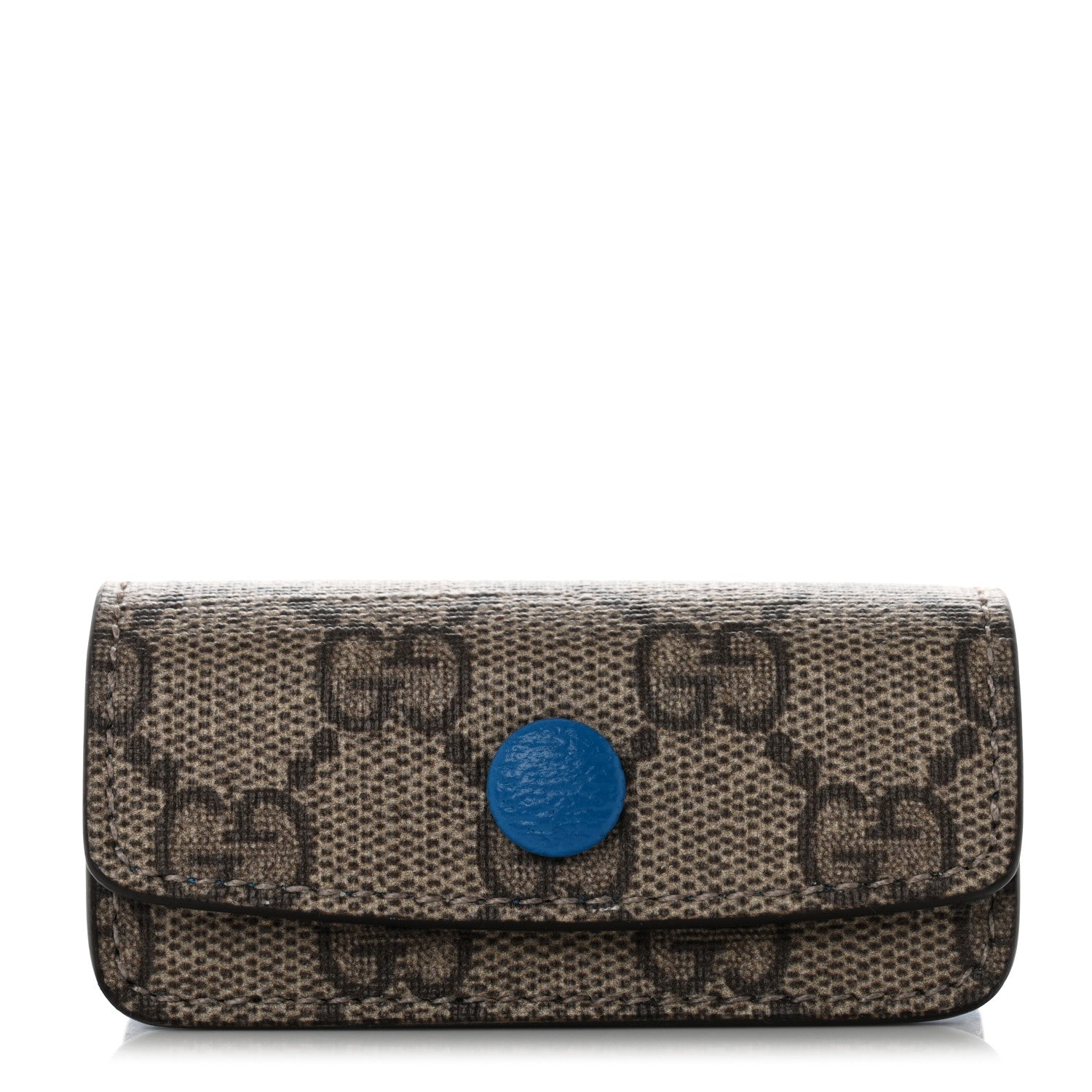 Gucci X DISNEY GG Supreme Monogram Donald Duck Lipstick Holder Bag Beige Ebony Blue 1 of 8