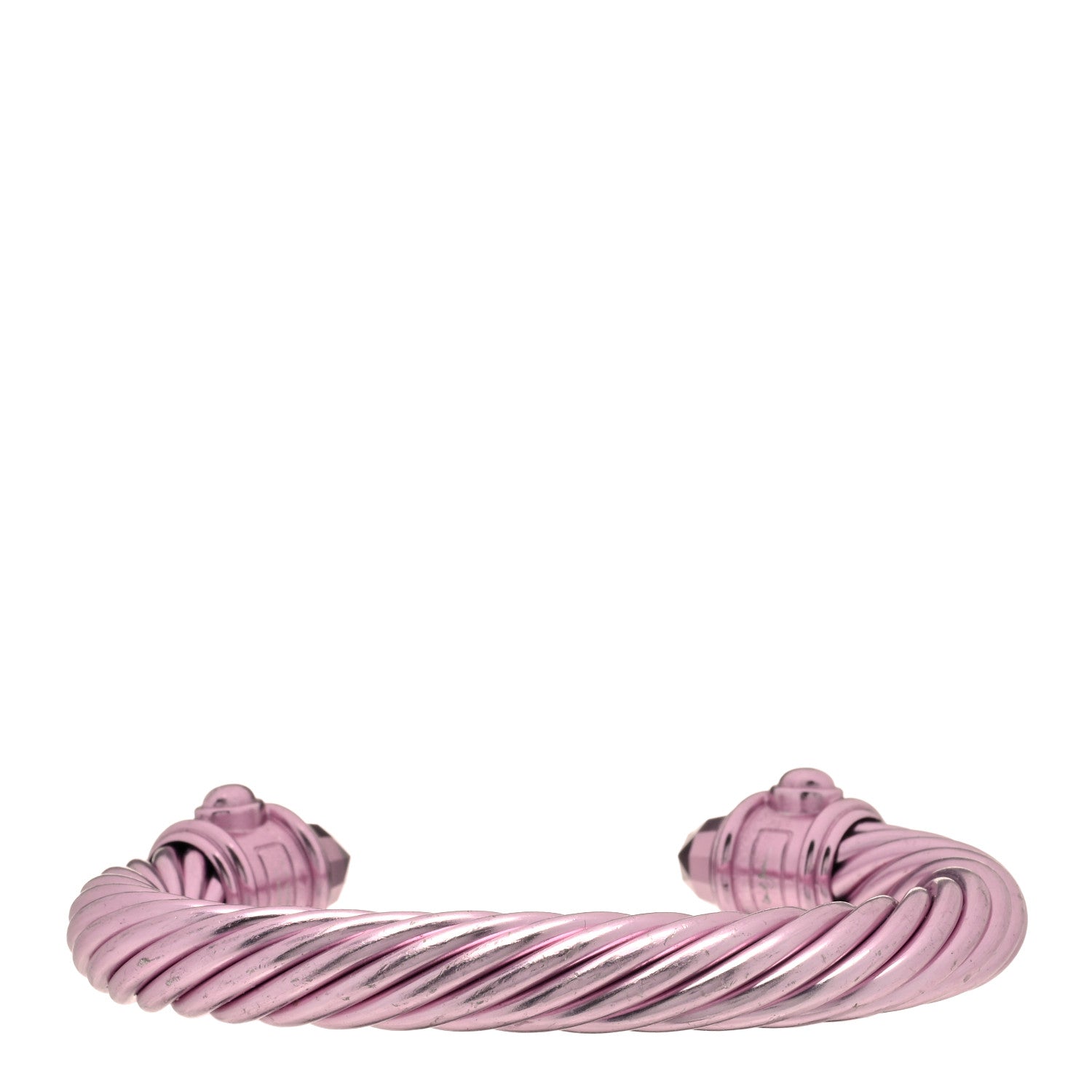 David Yurman Aluminum 10mm Renaissance Cable Bracelet Light Pink 2 of 3